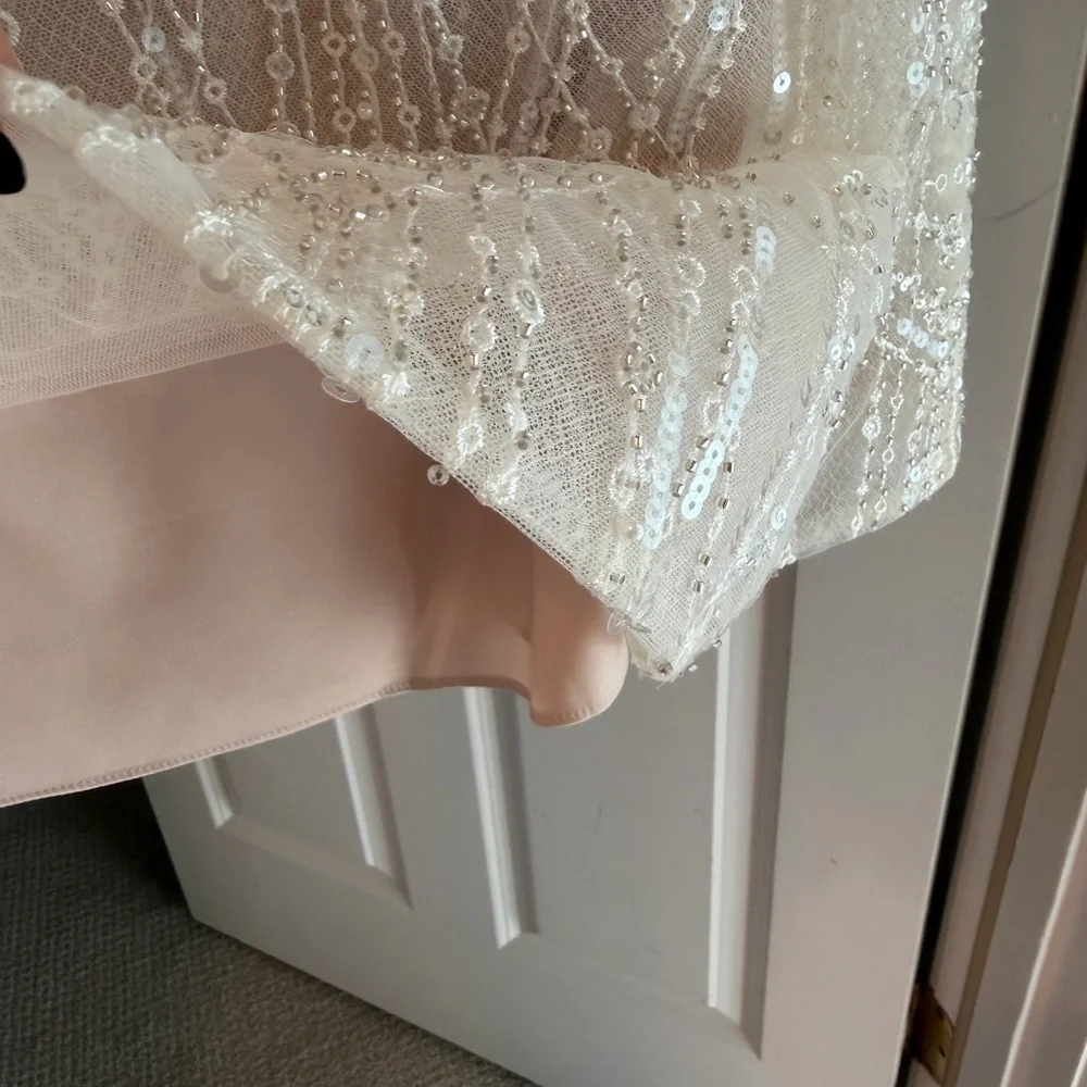 Watters Fancy Beaded Sequin Mini Dress - Picture 8 of 12